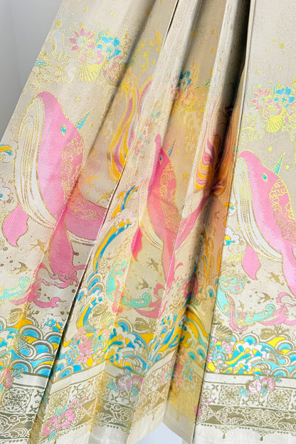 Mamian Qun du Hanfu de la dynastie Ming - Jupe Grand Poisson "Kunpeng" - HanWen Shop