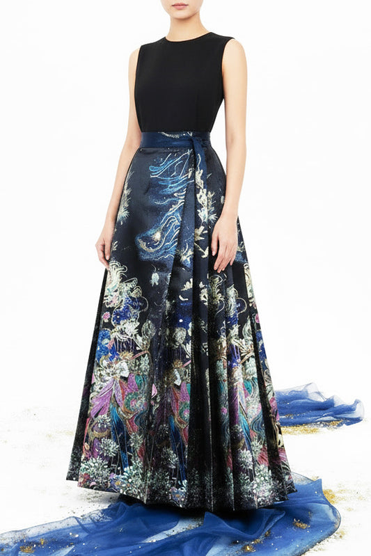 Mamian Qun du Hanfu de la dynastie Ming - Jupe "Luna" - HanWen Shop