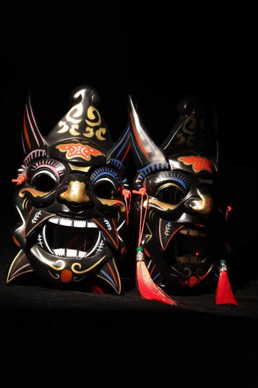 Masques Sculptés du Théâtre Nuo - HanWen Shop