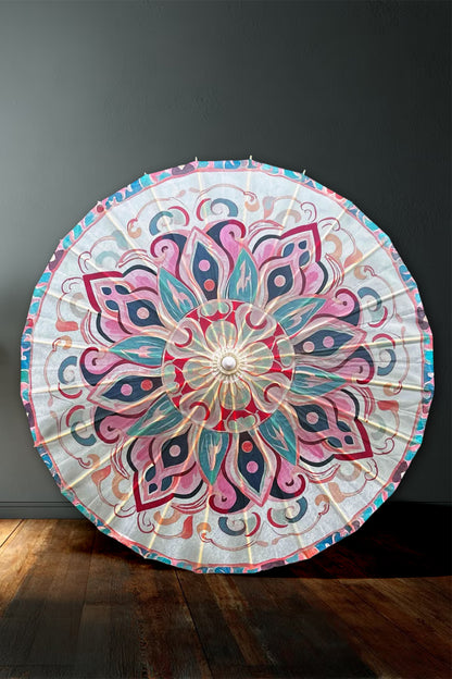 Ombrelle chinoise en papier à l'huile - Collection "Mandala de Dunhuang" - HanWen Shop
