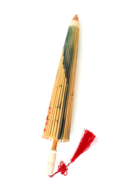 Ombrelle chinoise en papier à l'huile - Paysage de Brume - HanWen Shop