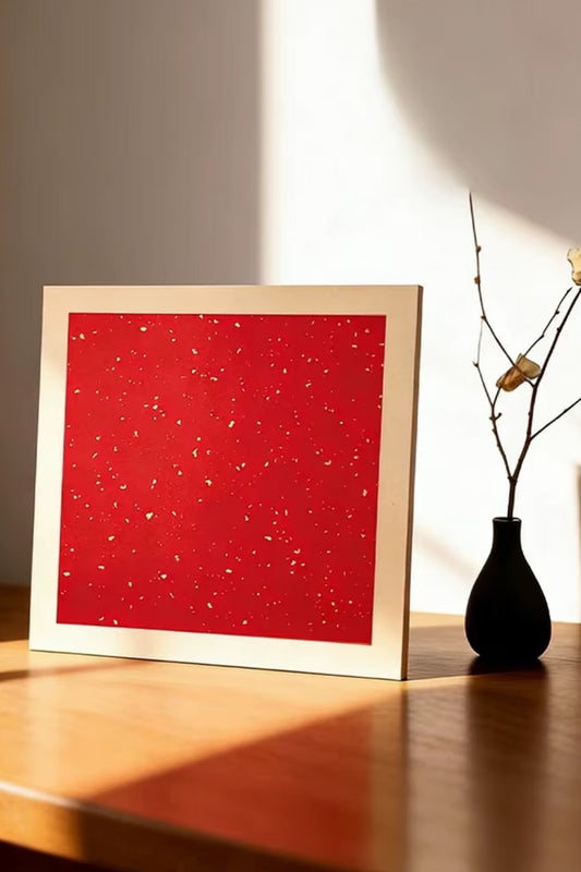 Papier Xuan raffiné avec cartonné épaissi - Grand et Rouge - HanWen Shop