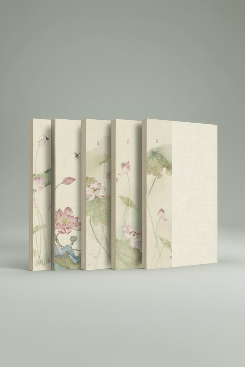 Papier d’art en Xuan - Lotus estival (semi-cuit) - HanWen Shop