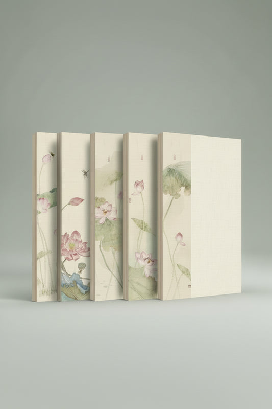Papier d’art en Xuan - Lotus estival (semi-cuit) - HanWen Shop