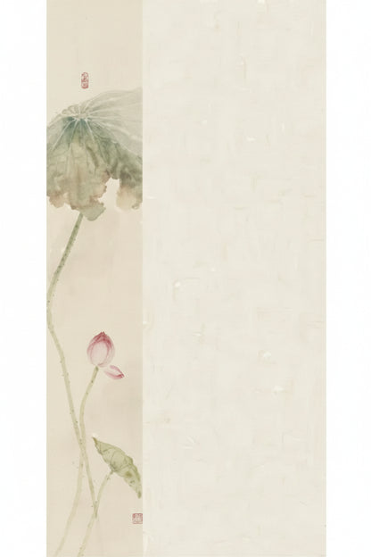 Papier d’art en Xuan - Lotus estival (semi-cuit) - HanWen Shop