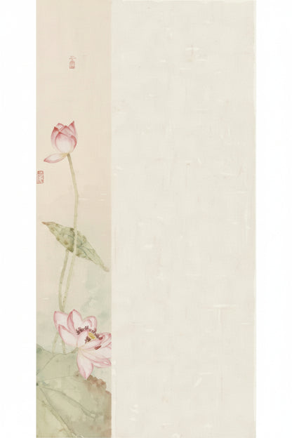 Papier d’art en Xuan - Lotus estival (semi-cuit) - HanWen Shop