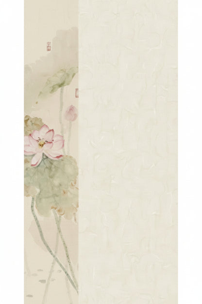 Papier d’art en Xuan - Lotus estival (semi-cuit) - HanWen Shop