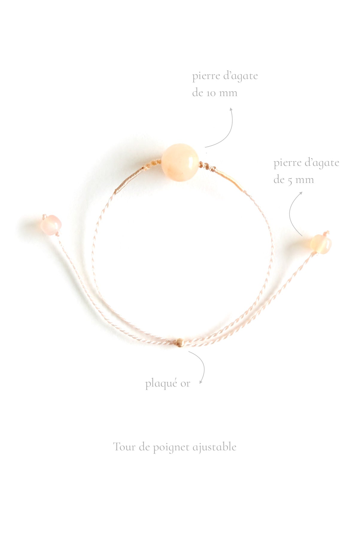 Parure "Aurore douce" Collier & bracelet faits main et personnalisable - HanWen Shop