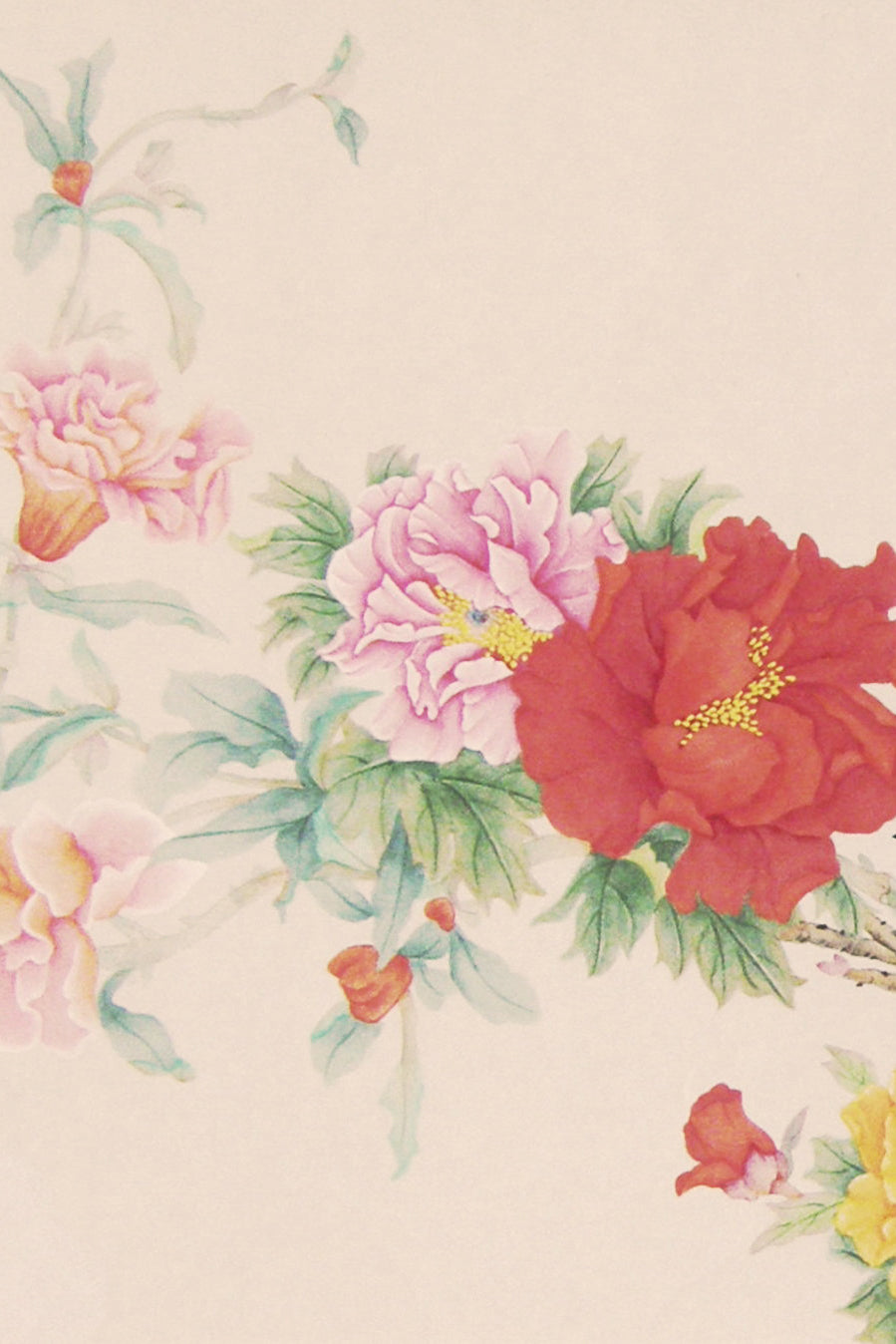 Peinture chinoise en style Gongbi - Les douze fleurs des mois - HanWen Shop