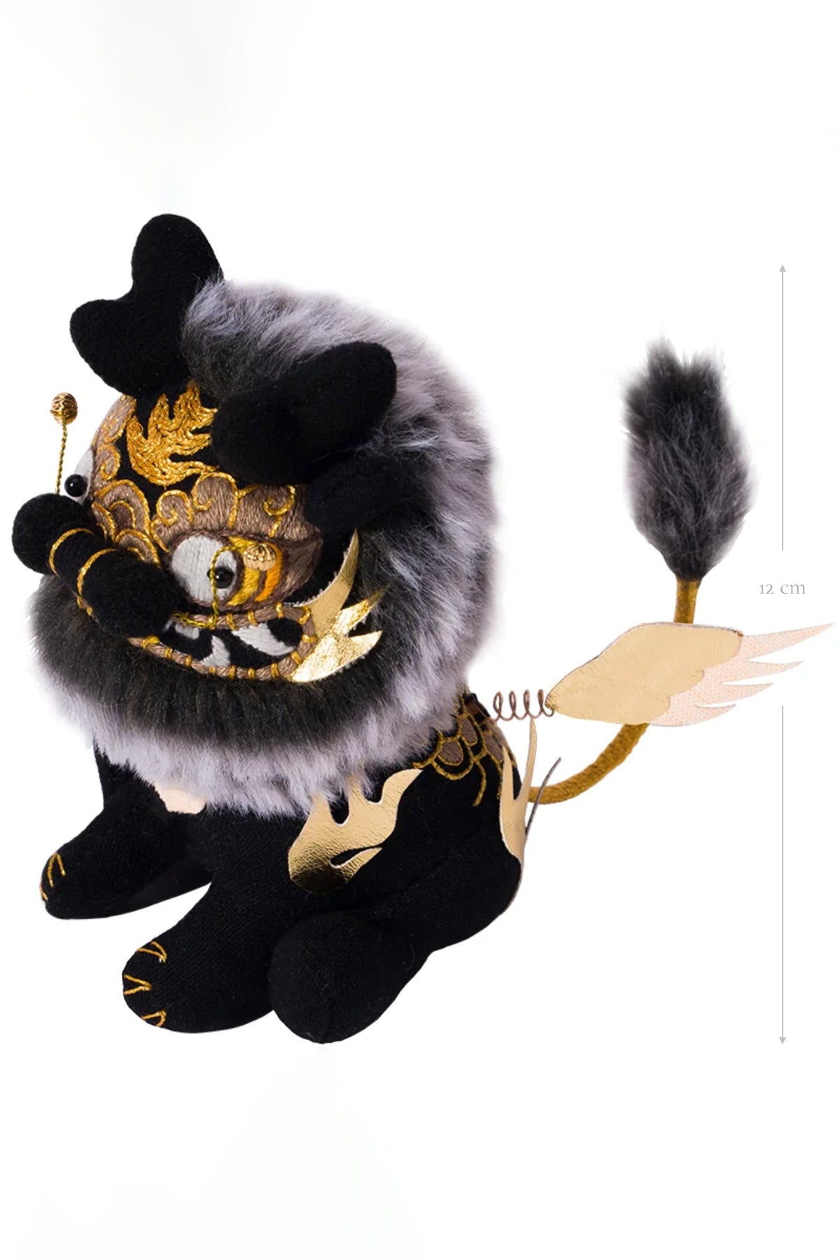 Pendentif d'Art en Broderie fait main – Kirin Impérial - HanWen Shop