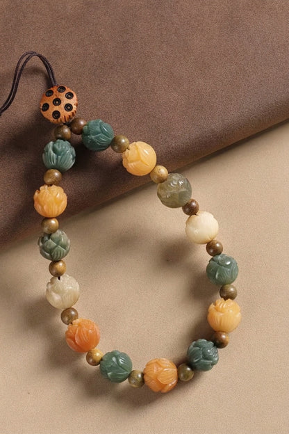 Pendentif en graines de bodhi - Chance & Prospérité - HanWen Shop