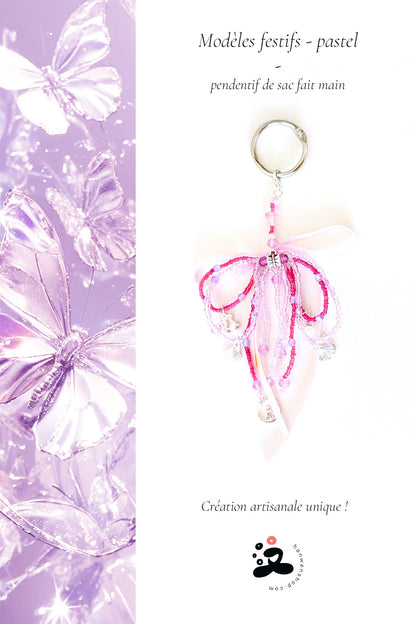 Pendentif de sac fait main – Modèles festifs - pastel - HanWen Shop
