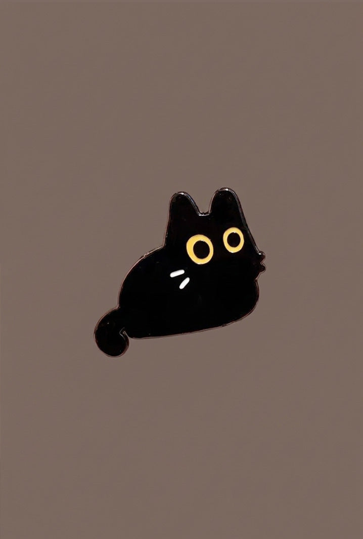 Pin - Émaillée Chat Noir - HanWen Shop