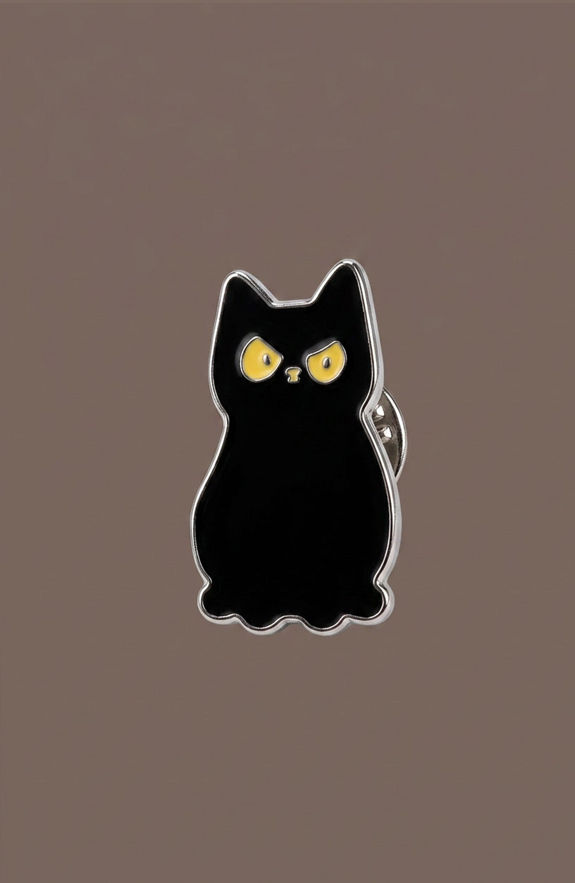 Pin - Émaillée Chat Noir - HanWen Shop