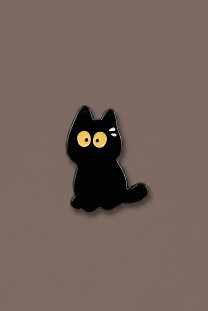 Pin - Émaillée Chat Noir - HanWen Shop