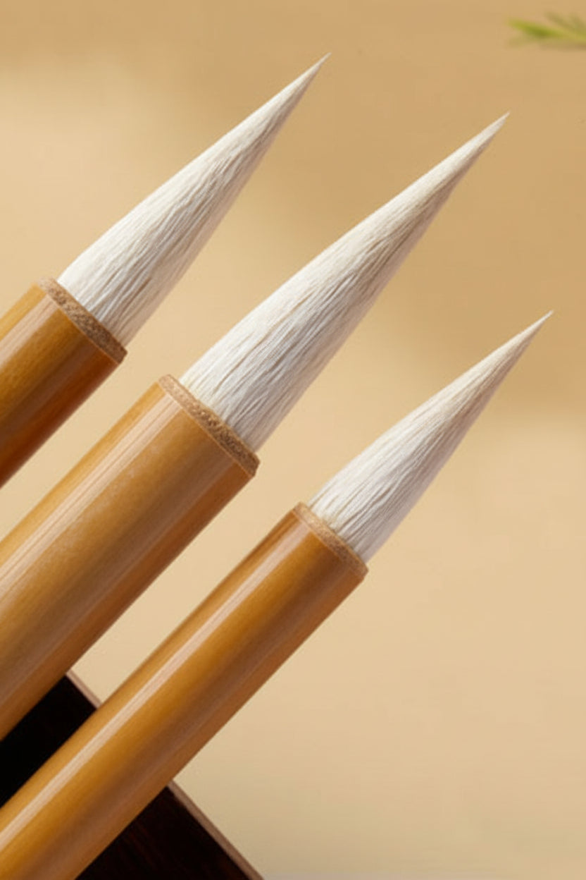 Pinceaux de calligraphie et peinture chinoise en bambou - Poils de chèvre - HanWen Shop