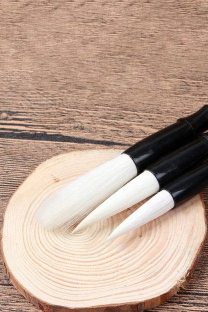Pinceaux de calligraphie et peinture chinoise en bois - Poils de chèvre - HanWen Shop