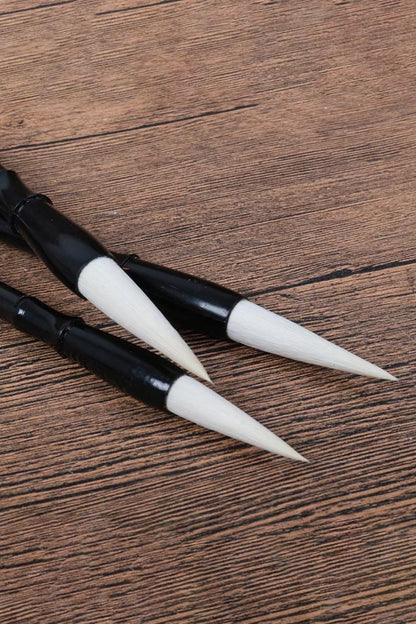 Pinceaux de calligraphie et peinture chinoise en bois - Poils de chèvre - HanWen Shop