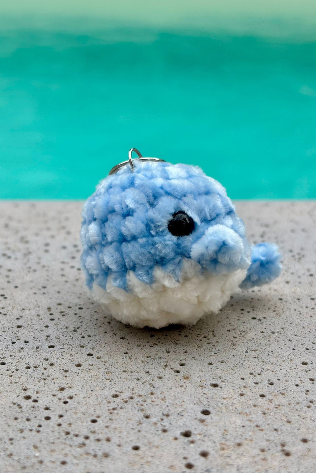 Porte-clés en crochet fait à la main - Mini baleine - HanWen Shop