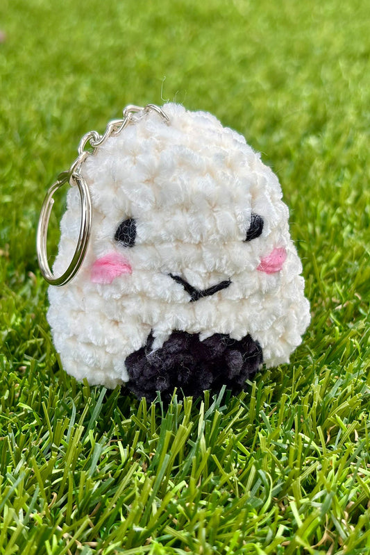 Porte-clés en crochet fait à la main - Onigiri - HanWen Shop