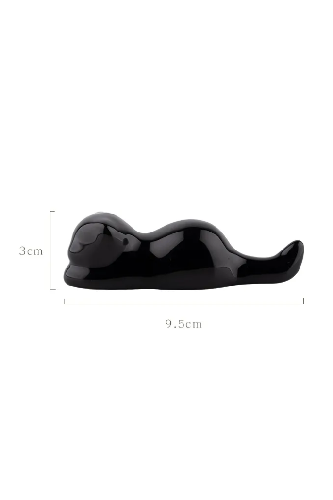 Repose-pinceau chinois traditionnel en forme de chat - Bi Ge - HanWen Shop