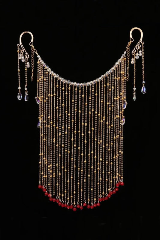 Rideau de Visage – avec l'oreille à chaînes - HanWen Shop