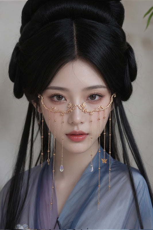 Rideau de Visage – Chaînes dorées - HanWen Shop