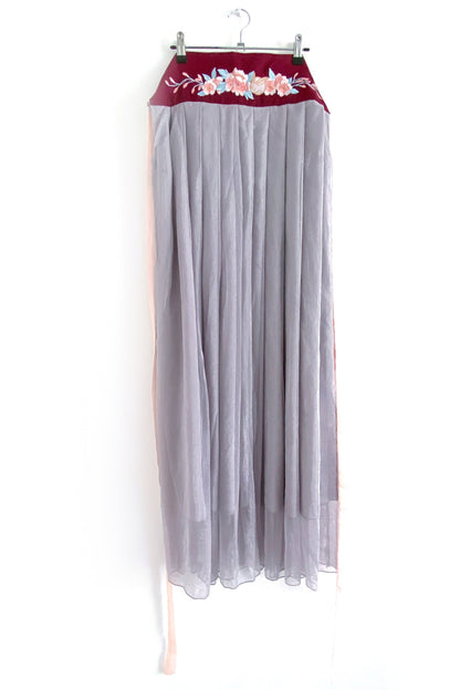 Robe Hanfu "Qixiong Ruqun" de la Dynastie Tang 唐 - Fleur de Pêcher Lapin de Jade - HanWen Shop