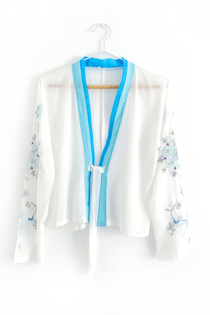Robe Hanfu "Qixiong Ruqun" de la Dynastie Tang 唐 - Lotus Bleu - HanWen Shop