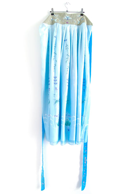 Robe Hanfu "Qixiong Ruqun" de la Dynastie Tang 唐 - Lotus Bleu - HanWen Shop