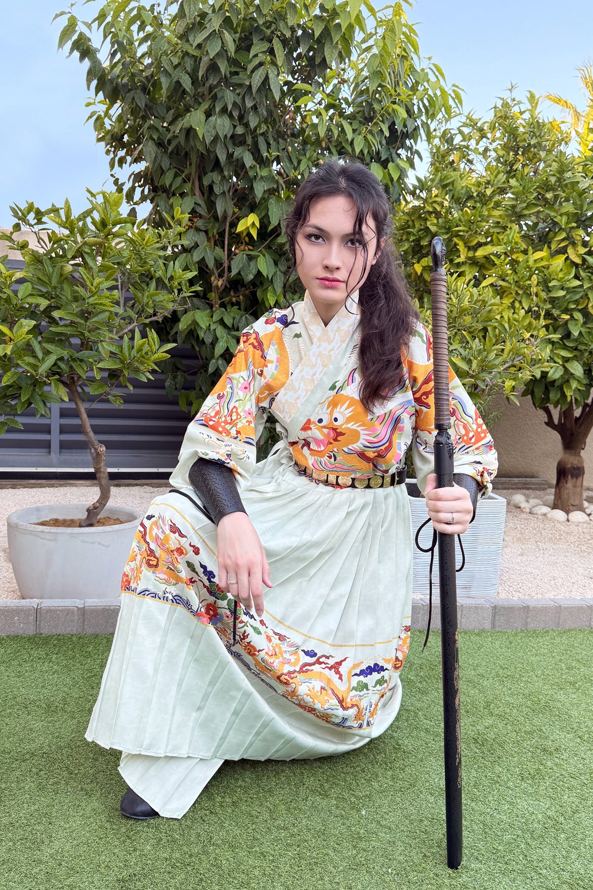 Hanfu de la Dynastie Ming 明 - Robe de guerrier "Feiyu Fu" - HanWen Shop