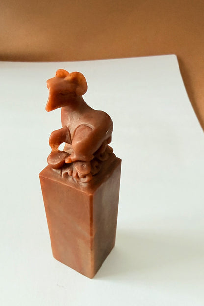Sceau chinois personnalisé unique en pierre - Douze animaux du zodiaque chinois - HanWen Shop
