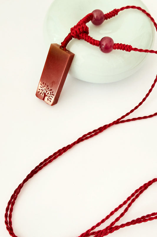 Seau en collier personnalisé en pierre - Porte-bonheur - HanWen Shop