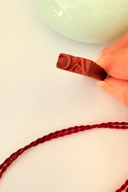 Seau en collier personnalisé en pierre - Porte-bonheur - HanWen Shop