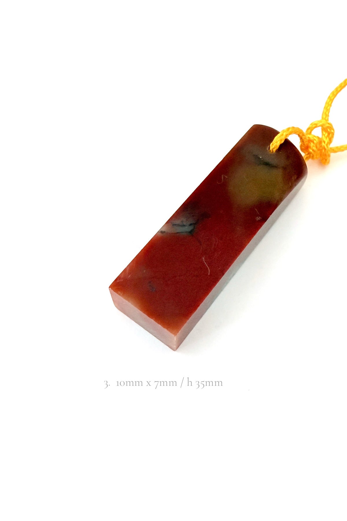 Seau en collier personnalisé en pierre - Porte-bonheur - HanWen Shop
