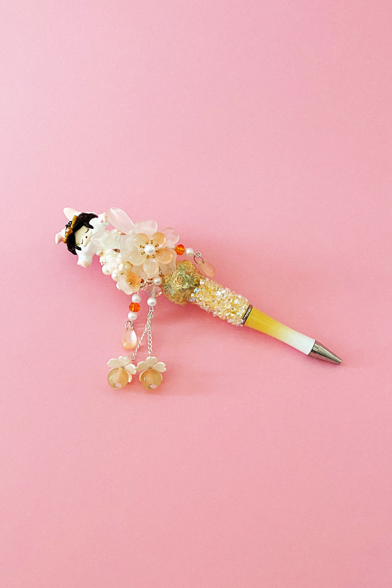 Stylo "POP BEAN" de l'atelier de HanWen - Lapin mignon - HanWen Shop