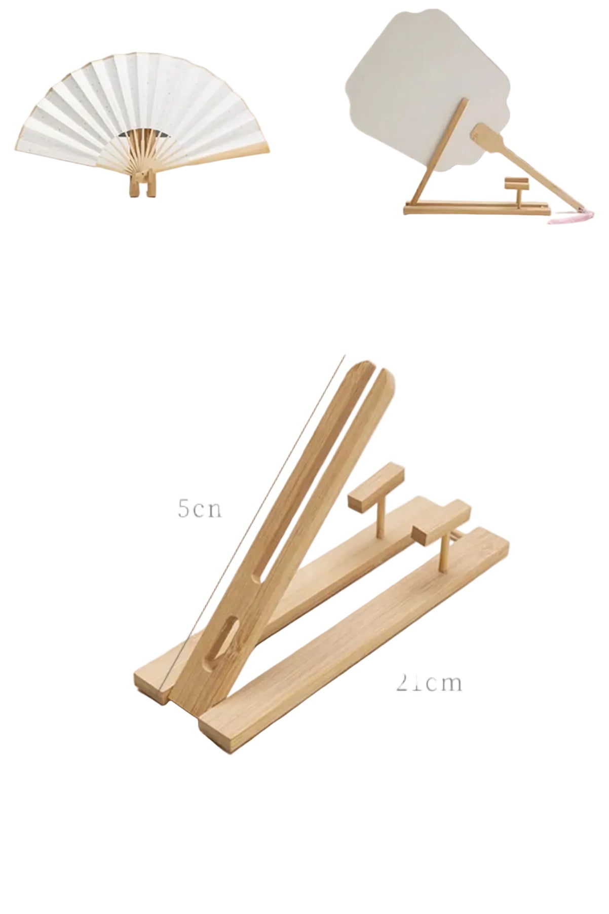 Support de Présentation pour Éventails - en Bambou Naturel - HanWen Shop