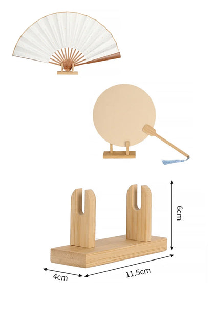 Support de Présentation pour Éventails - en Bambou Naturel - HanWen Shop