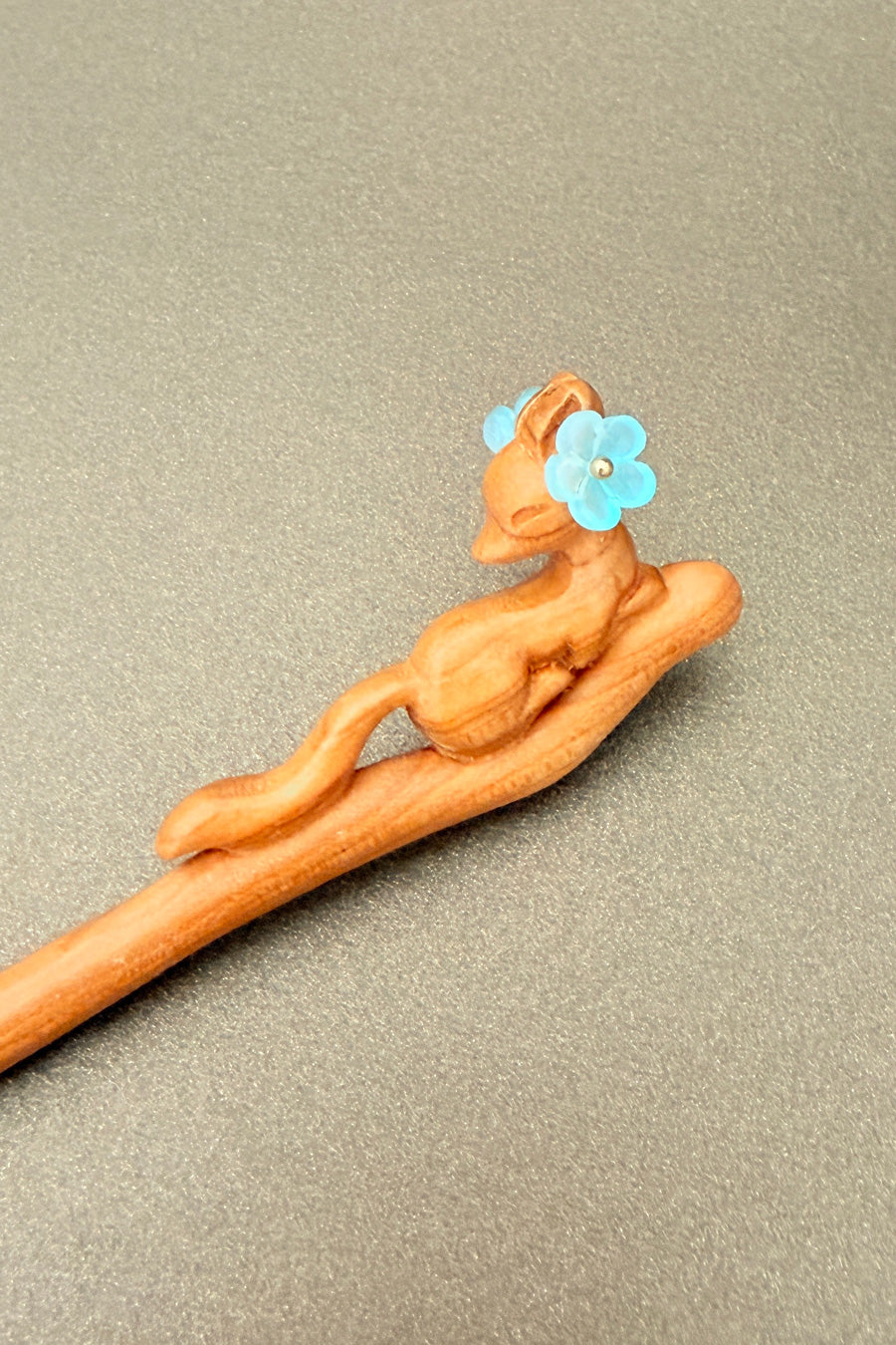 Épingle à cheveux en Bois de Pêcher – collection naturelle - HanWen Shop