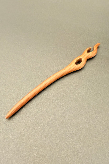 Épingle à cheveux en Bois de Pêcher – collection naturelle - HanWen Shop