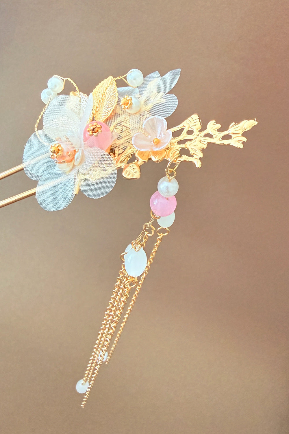 Épingle à cheveux en forme de U - Blanc de Lune -HanWen Shop