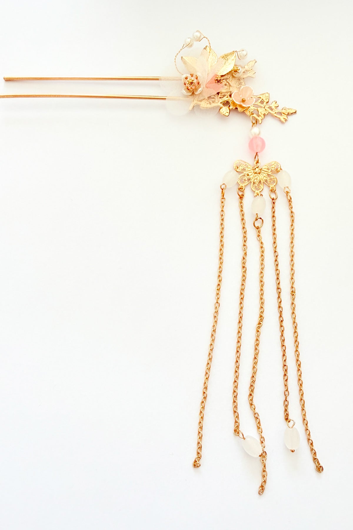 Épingle à cheveux en forme de U - Blanc de Lune -HanWen Shop