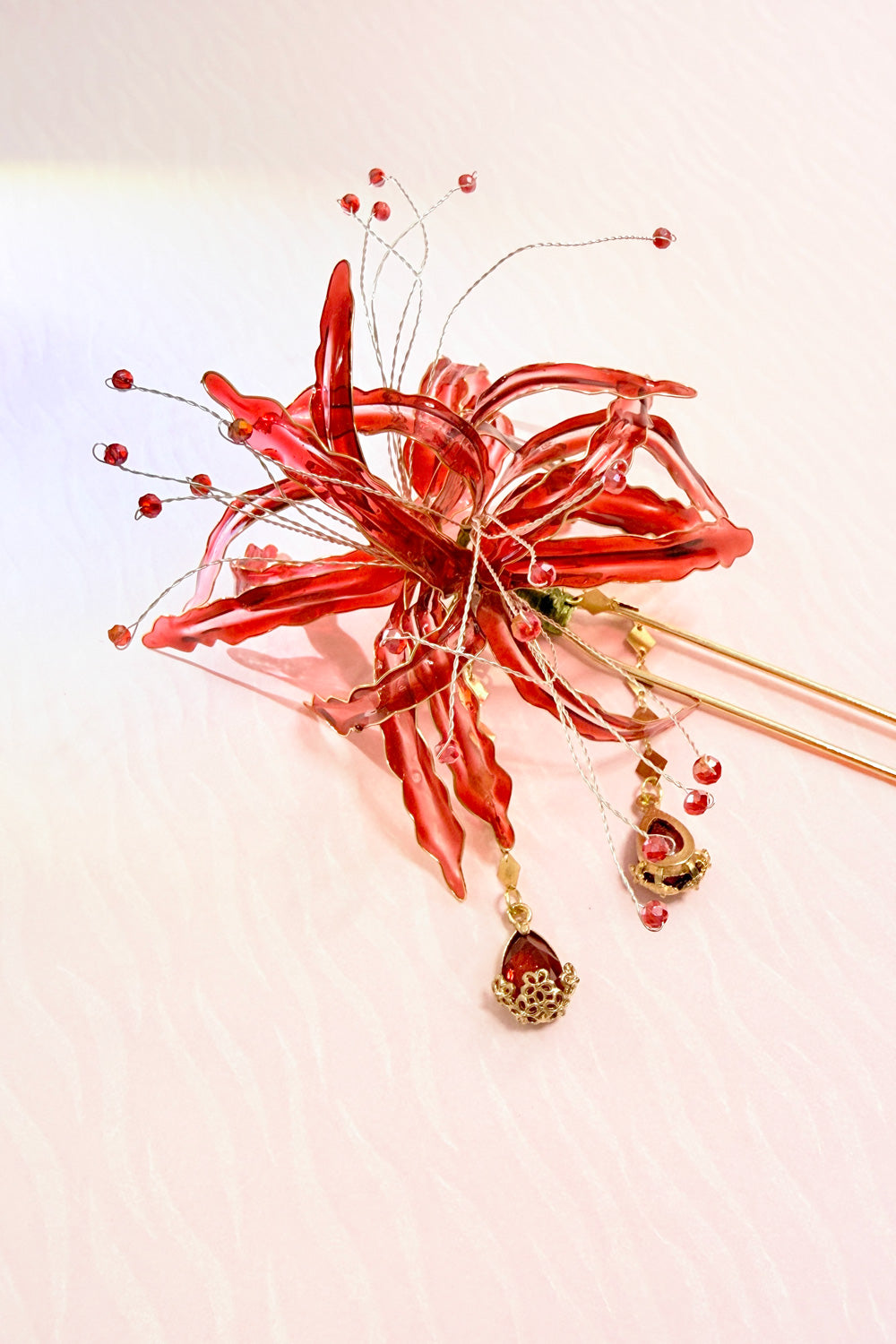 Épingle à cheveux en forme de U - Fleur de l'Autre Rive - HanWen Shop