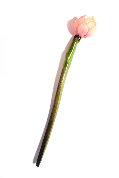 Épingle à cheveux en bois - Série Fleurs d’Orient - HanWen Shop
