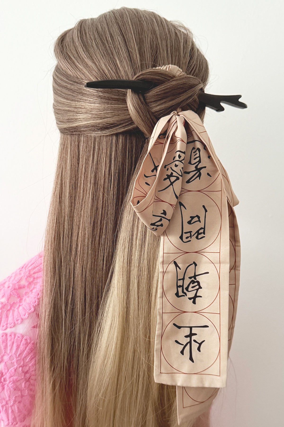 Épingle à cheveux en bois - en corne de cerf avec ruban à cheveux