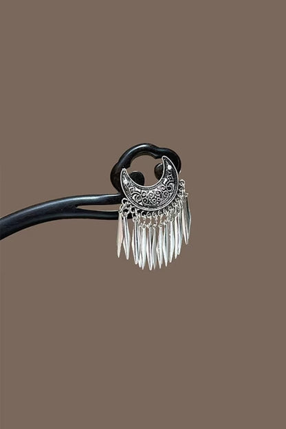 Épingle à cheveux en bois de santal noir - L'ethnie Miao - HanWen Shop