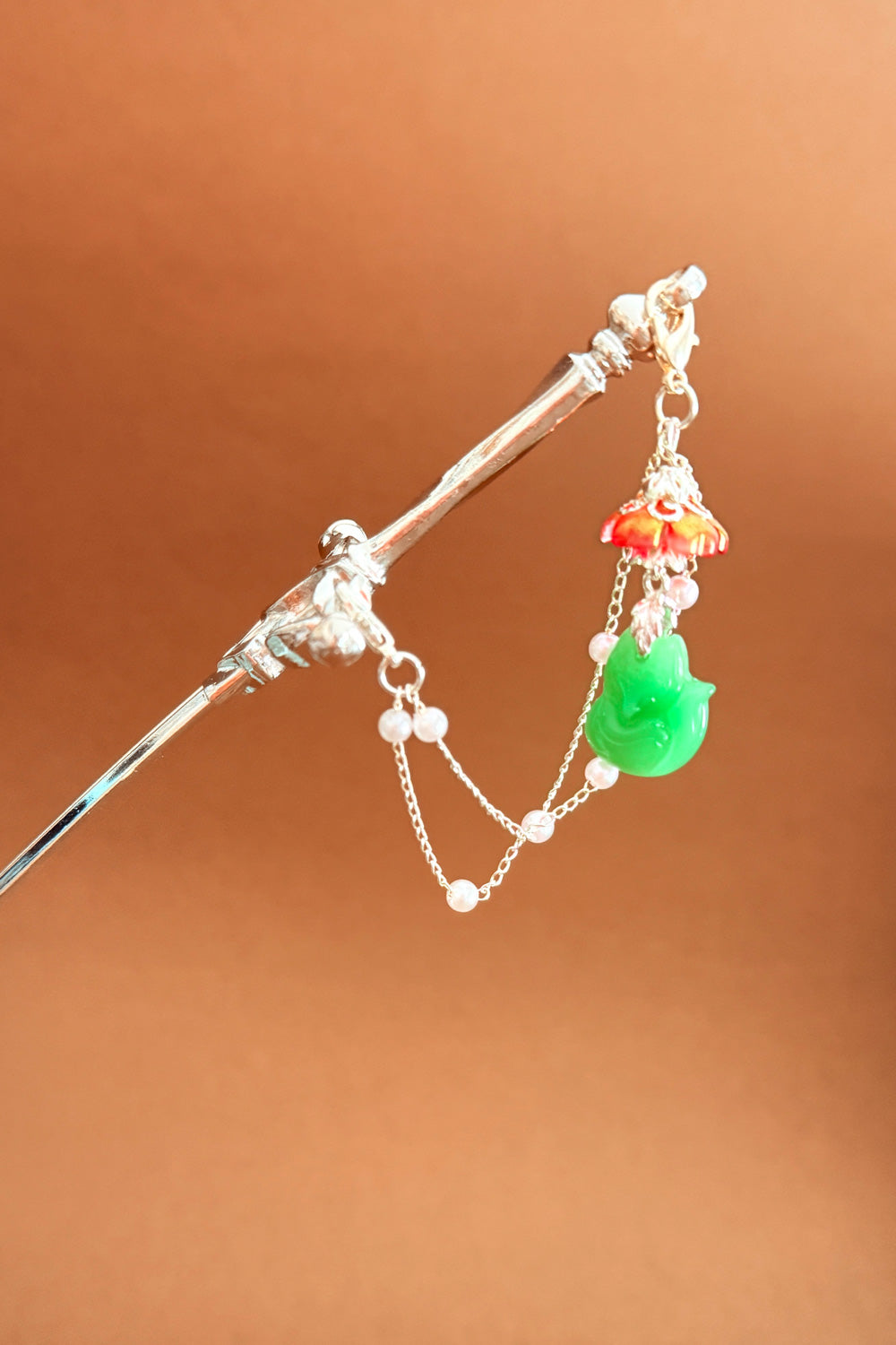 Épingle à cheveux en forme d'épée fait main - Petit Renard - HanWen Shop