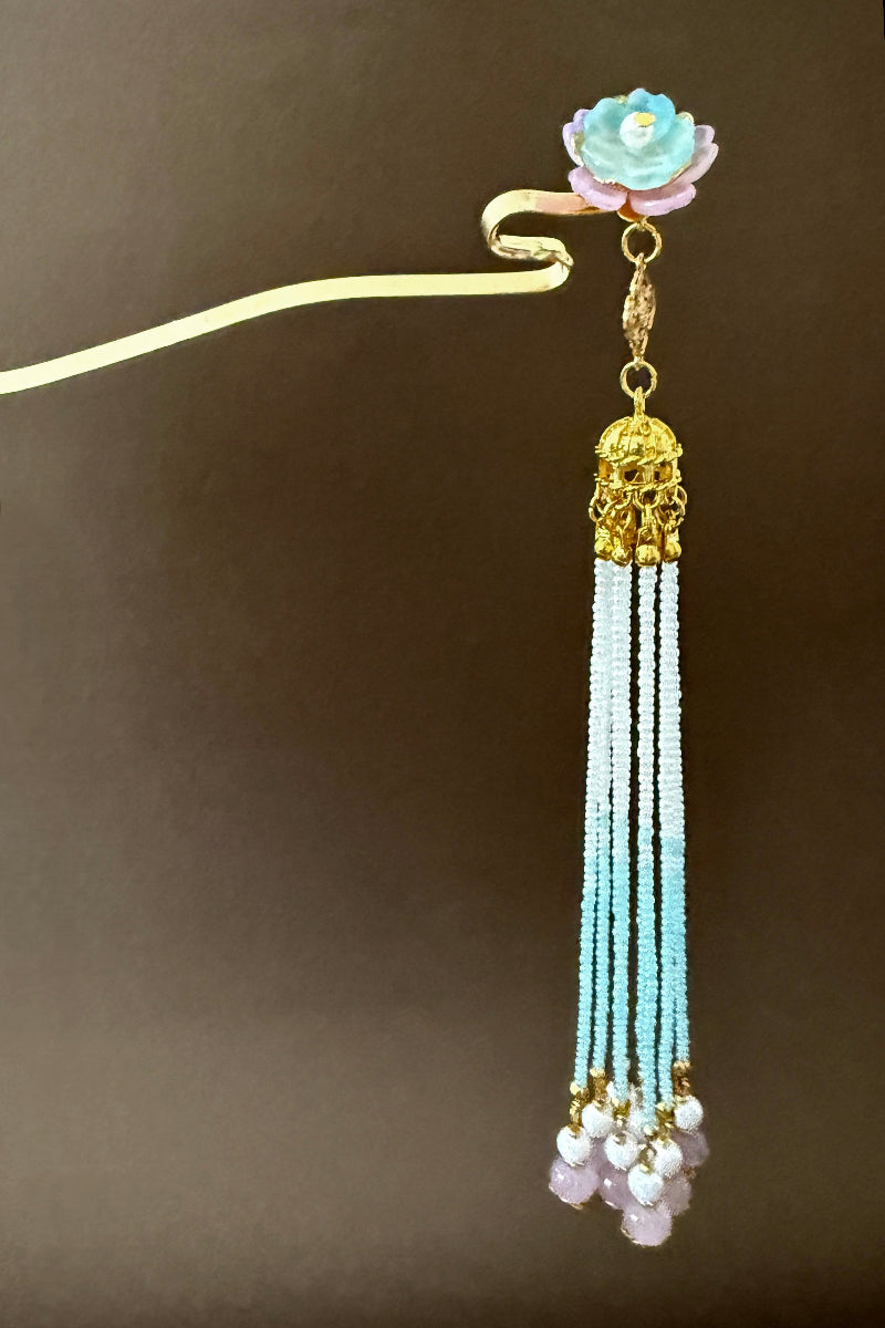 Épingle à cheveux en forme incurvée de l'atelier de HanWen - Ondes Pures - HanWen Shop