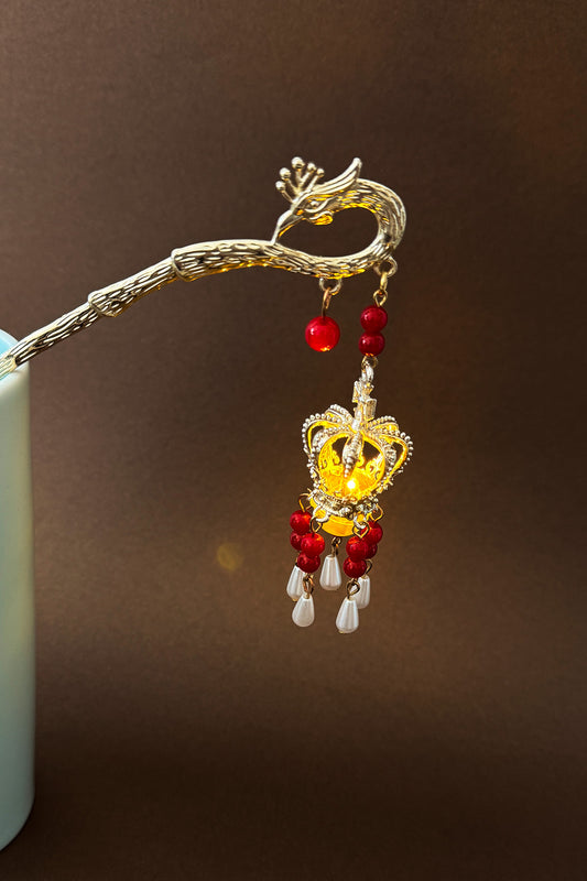 Épingle à cheveux avec lumière LED - Couronne