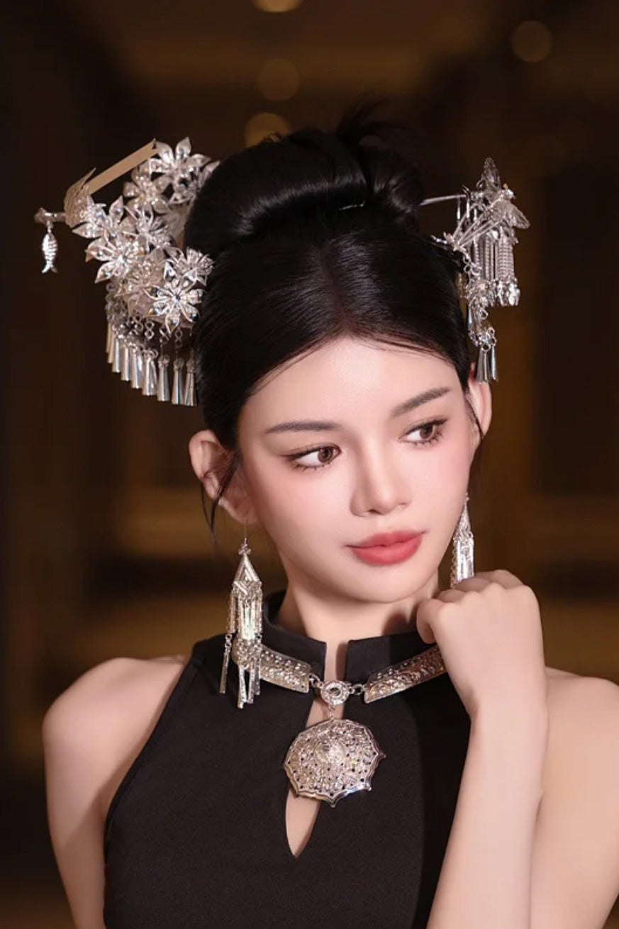 Épingle à cheveux en forme de U - L'ethnie Miao - HanWen Shop